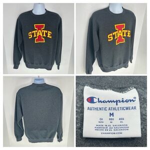 Champion‎ Iowa State Cyclones Sweatshirt Size Medium Crewneck Collegiate NCAA